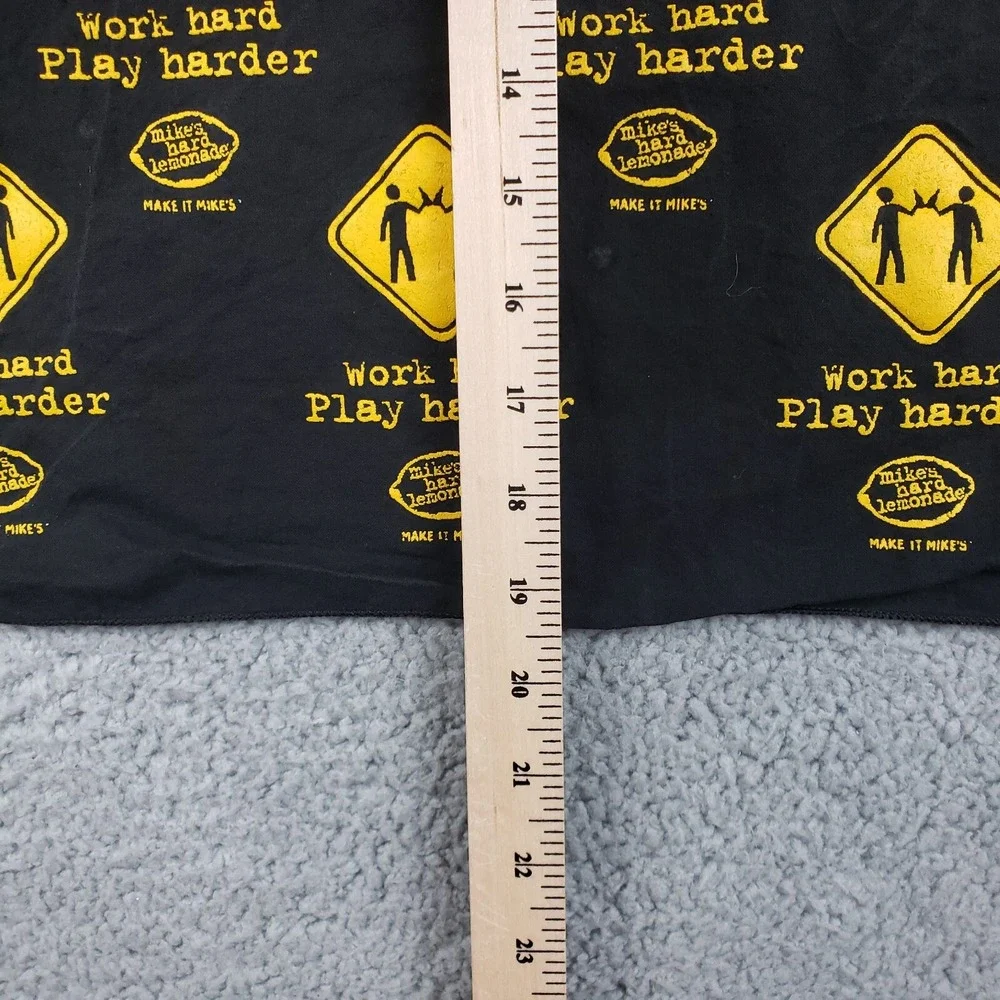 Mike's Hard Lemonade Bandana 2000 Work Hard Play Harder Hanky Scarf Handkerchief